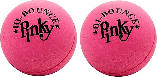 JA-RU Hi-Bounce Pinky Ball (paquete de 2). Pelotas de goma para niños. Juguete pequeño rosa para aliviar el estrés. Recuerdos de fiesta deportiva en