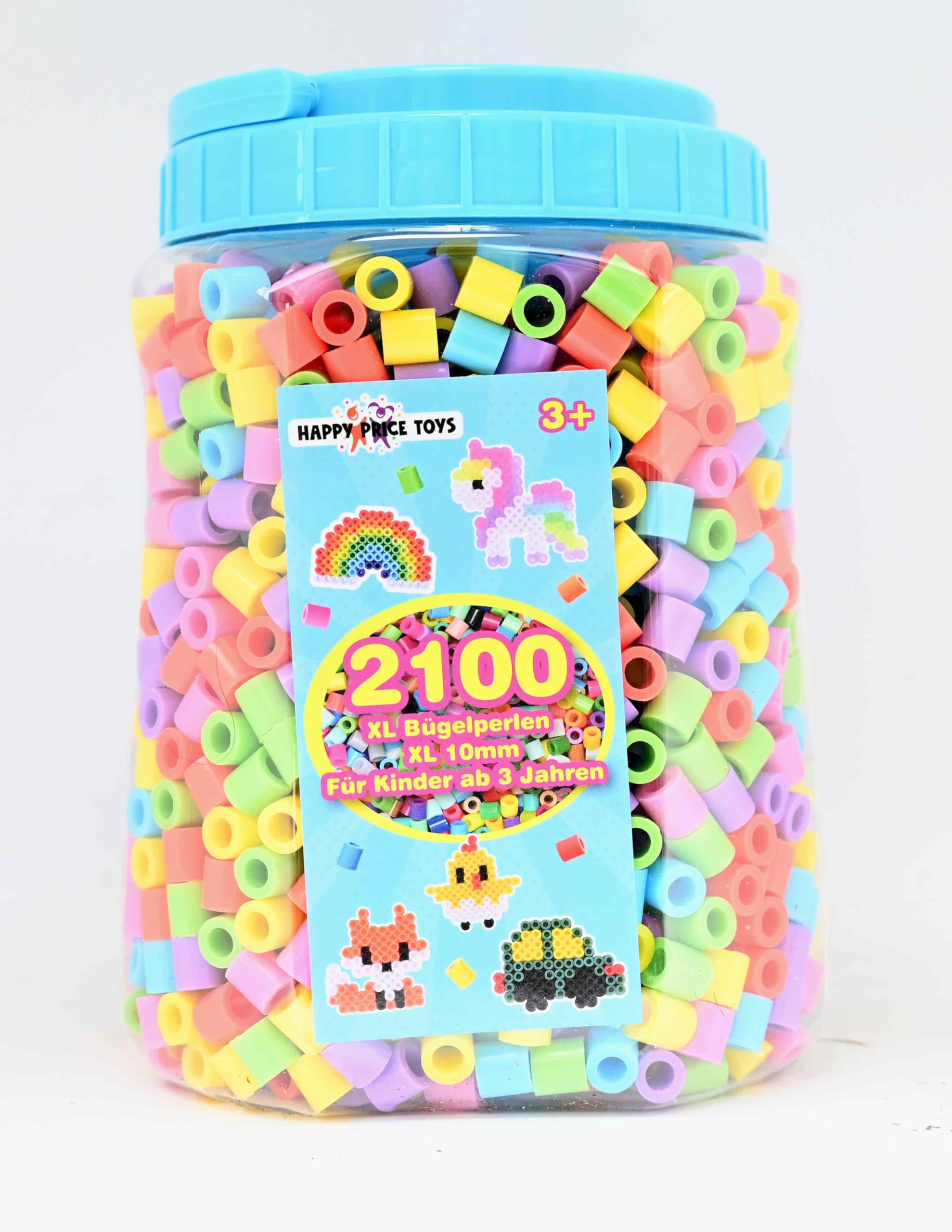1000 Maxi XL Ironing Beads 10 mm (Tin 2100 Pastel)