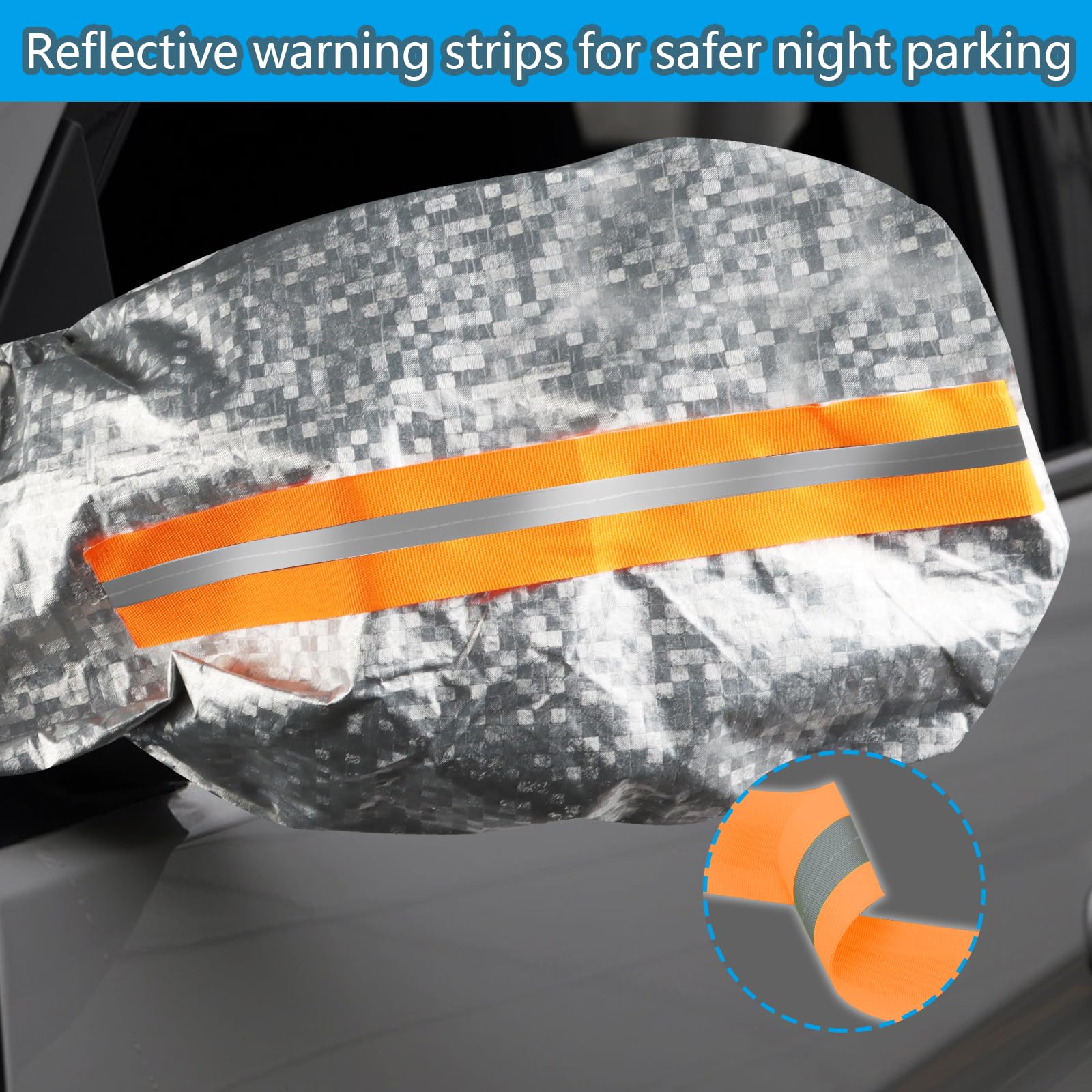 Protezione Parabrezza Telo Copri Parabrezza Per Auto Inverno Telo Parabrezza Auto Magnetico Antigelo Copertura Parabrezza Auto Parasole Copri Vetro Auto Ghiaccio Copertura Per Parabrezza,240*110cm