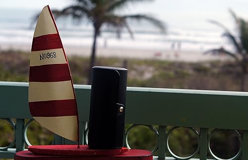 Miniatura 8 de Case Elegance - Caja de viaje de cuero vegano para reloj, Negro