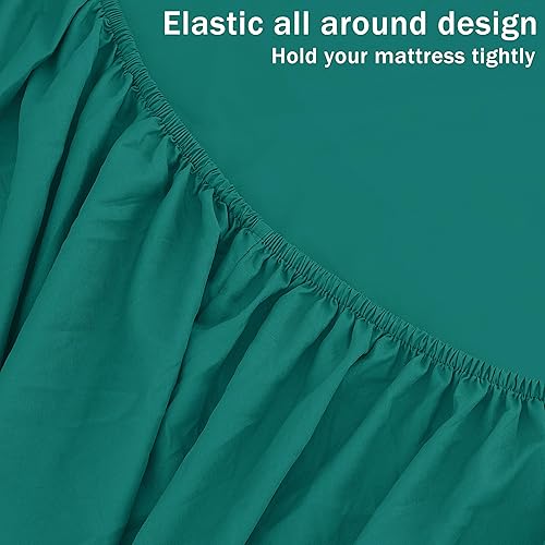 Miniatura 10 de MICORAL ProBreathing - Juego de sábanas Queen de 6 piezas, 60% microfibra, 40%, bolsillo profundo de 16 pulgadas, sábanas frescas y ultrasuaves,