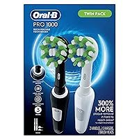 Vista 6 de Oral-B Pro 1000 CrossAction Cepillo de dientes eléctrico, blanco y negro, 2