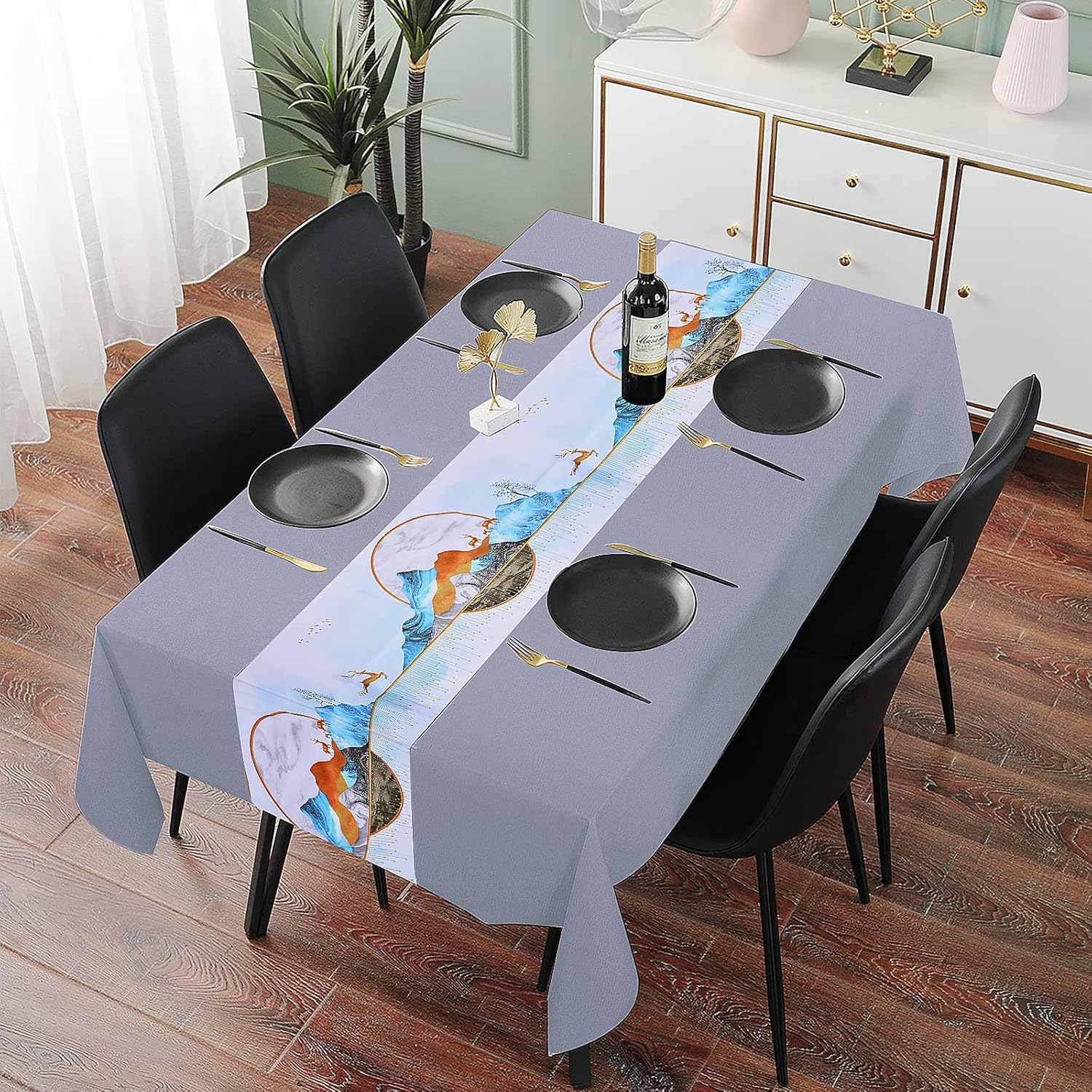 Chivalral 100 Waterproof Rectangle PVC Tablecloth