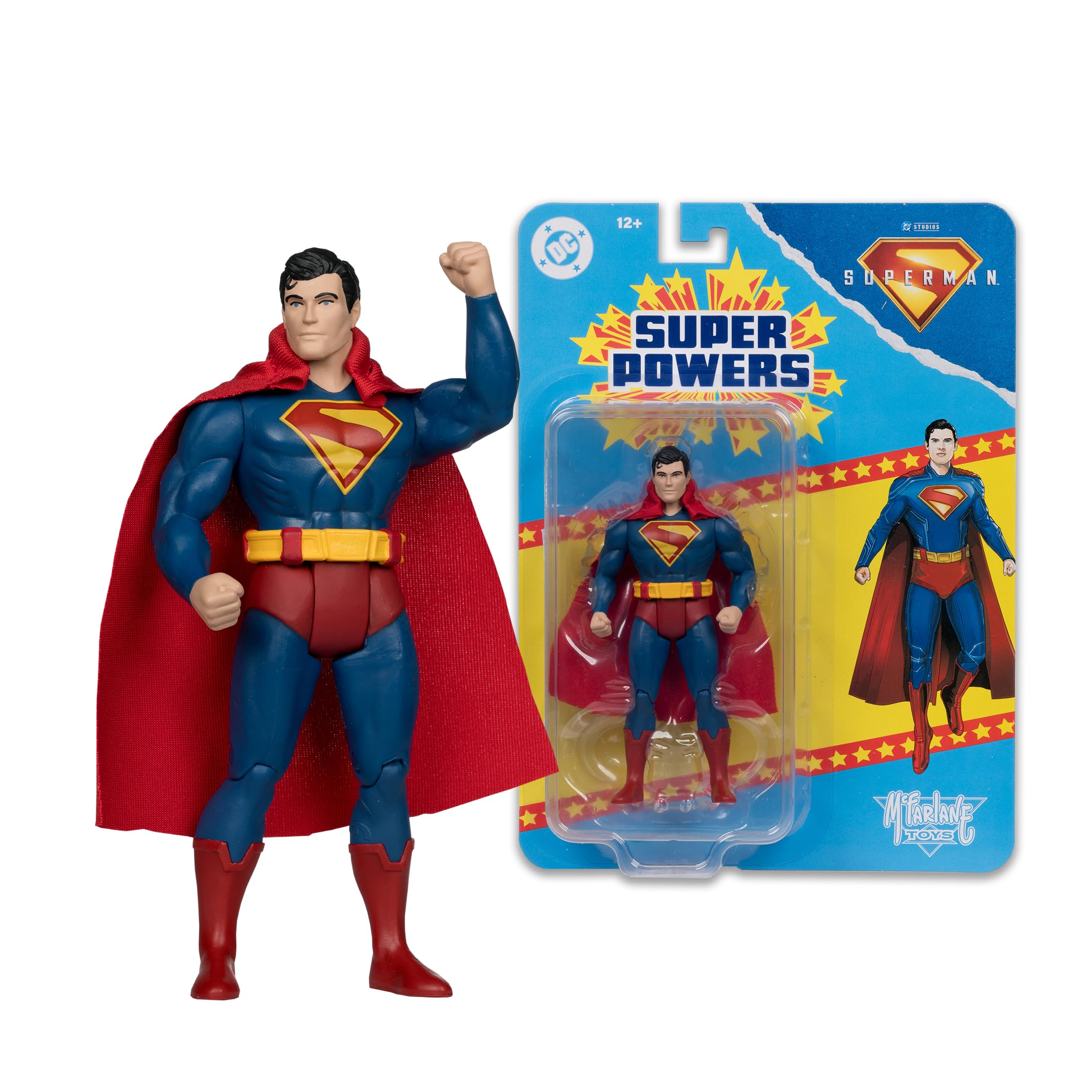 McFarlane DC Super Powers Superman 4.5in Action Figure (Superman Movie) Toys, 4.5" - Image 4