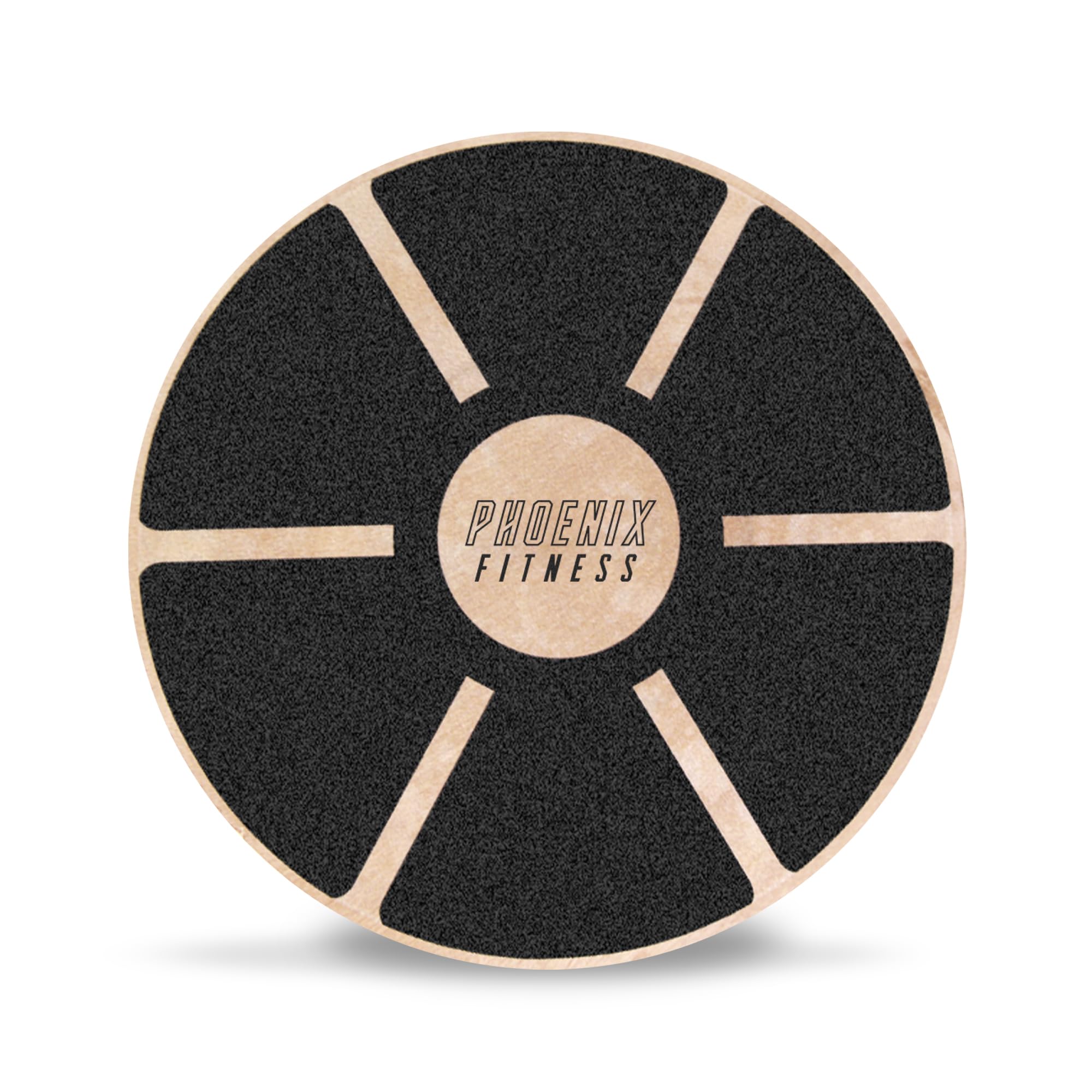 Phoenix Fitness Wooden Balance Board - Non-Slip Wobble Board for Core Workout, Rehabilitation, Exercise & Strength Training - Heavy-Duty Stability Disc for Men and Women - Core Trainer for Home & Gym