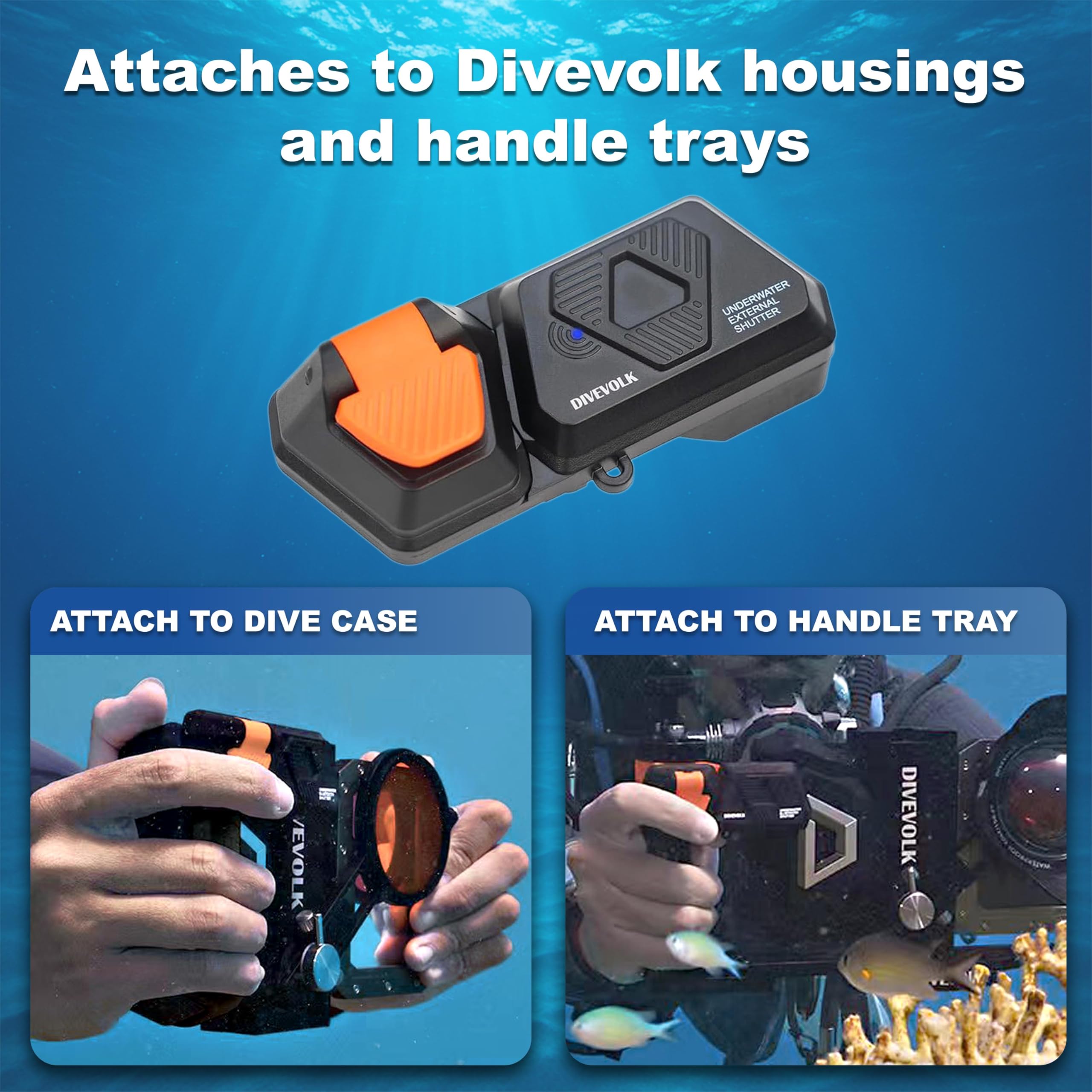 DIVEVOLK Otturatore esterno subacqueo per alloggiamento Seatouch 4 Max Plus