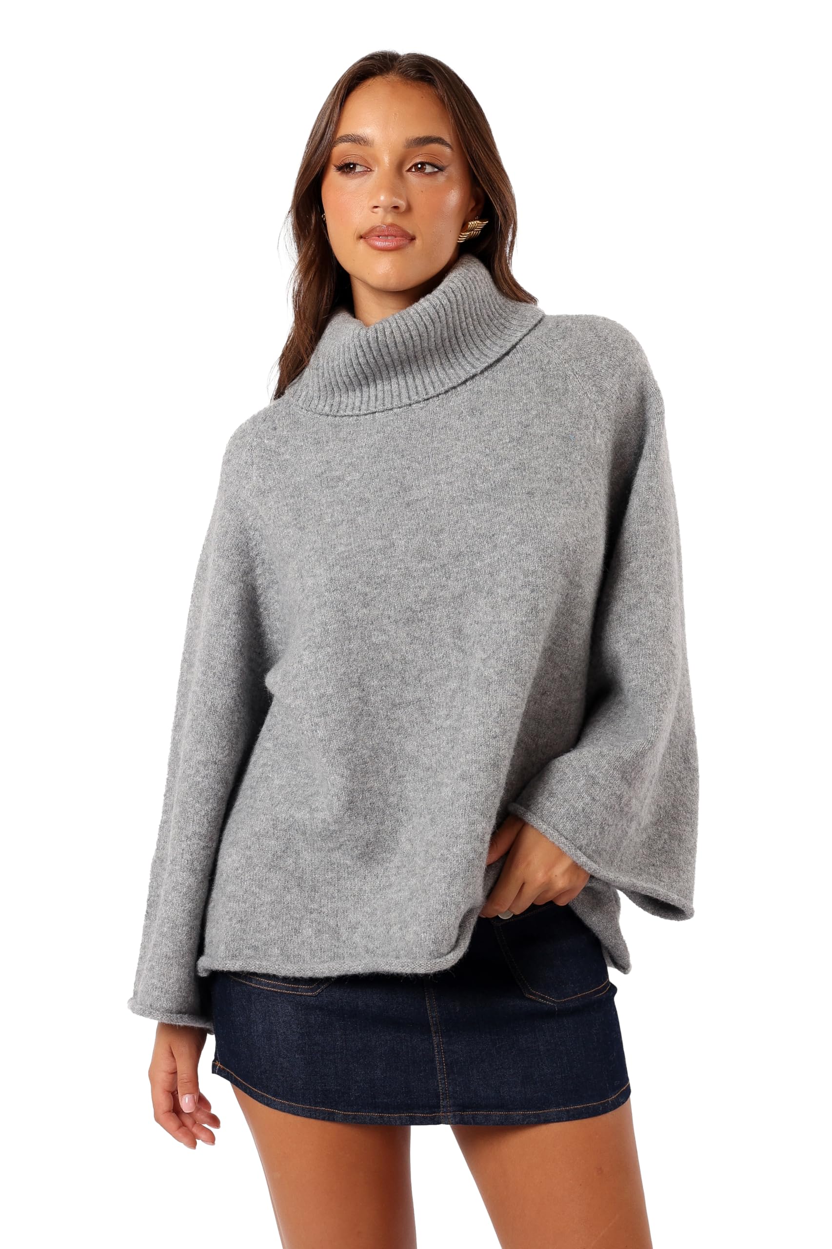 Petal Pup Womens Bindy Cowlneck Knit Sweater