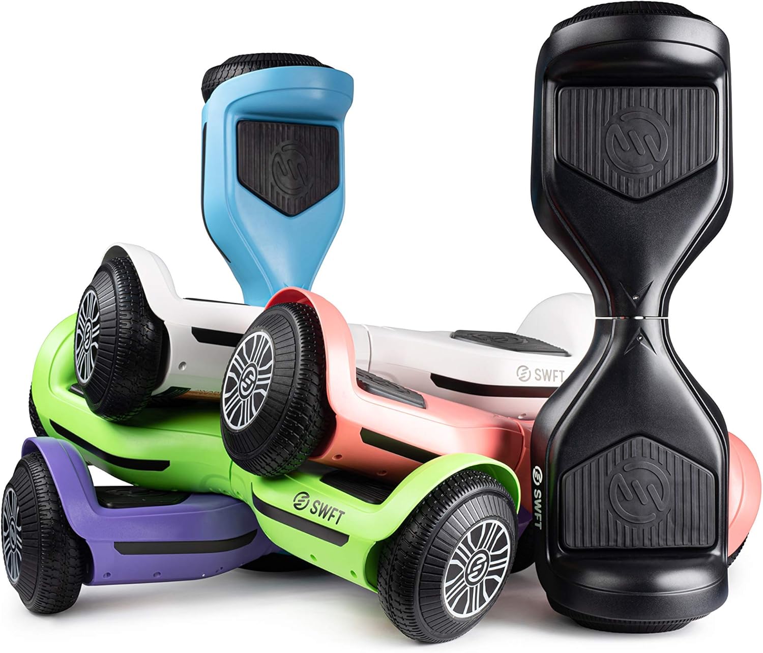 Fеаturеd Prоduсt RIDE SWFT Blaze Hoverboard Self Balancing Scooter, UL Certified, Up to 3 Miles on a Single Charge, Front-Facing LED Lights, 6.5 Wheels, 6 Unique Color Choices