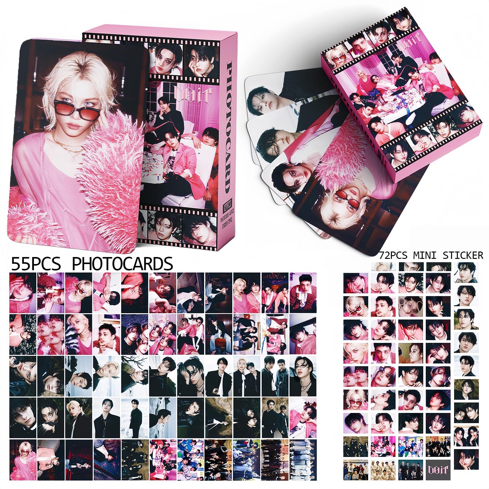 127Pcs Kpop Merch, SKZ Photocards Set, Collectible K-Pop Idol