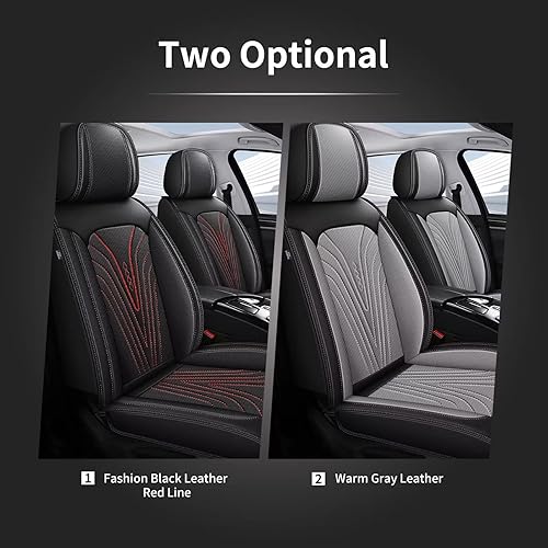 Miniatura 7 de Fundas de asiento delantero para Nissan Murano 2011-2023, fundas de asiento automotriz de piel sintética, transpirables, impermeables, compatibles