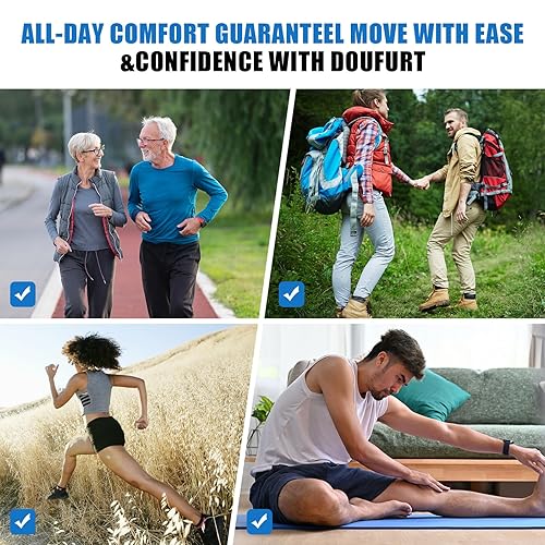 Miniatura 4 de DOUFURT Rodillera para mujeres y hombres, rodillera de compresión de menisco, estabilizador de rótula, soporte de rodilla para dolor de rodilla,