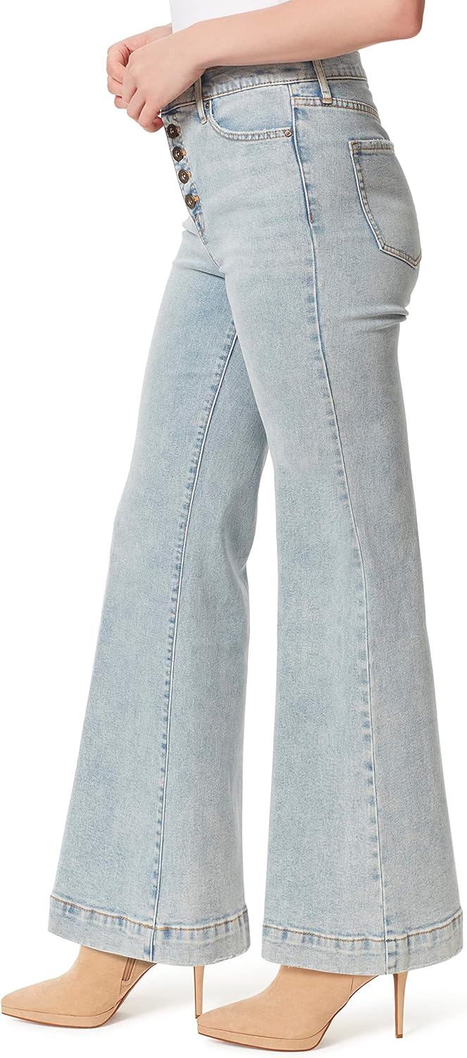 Jessica Simpson Womens True Love Trouser Wide Leg Jean Standard - Image 3