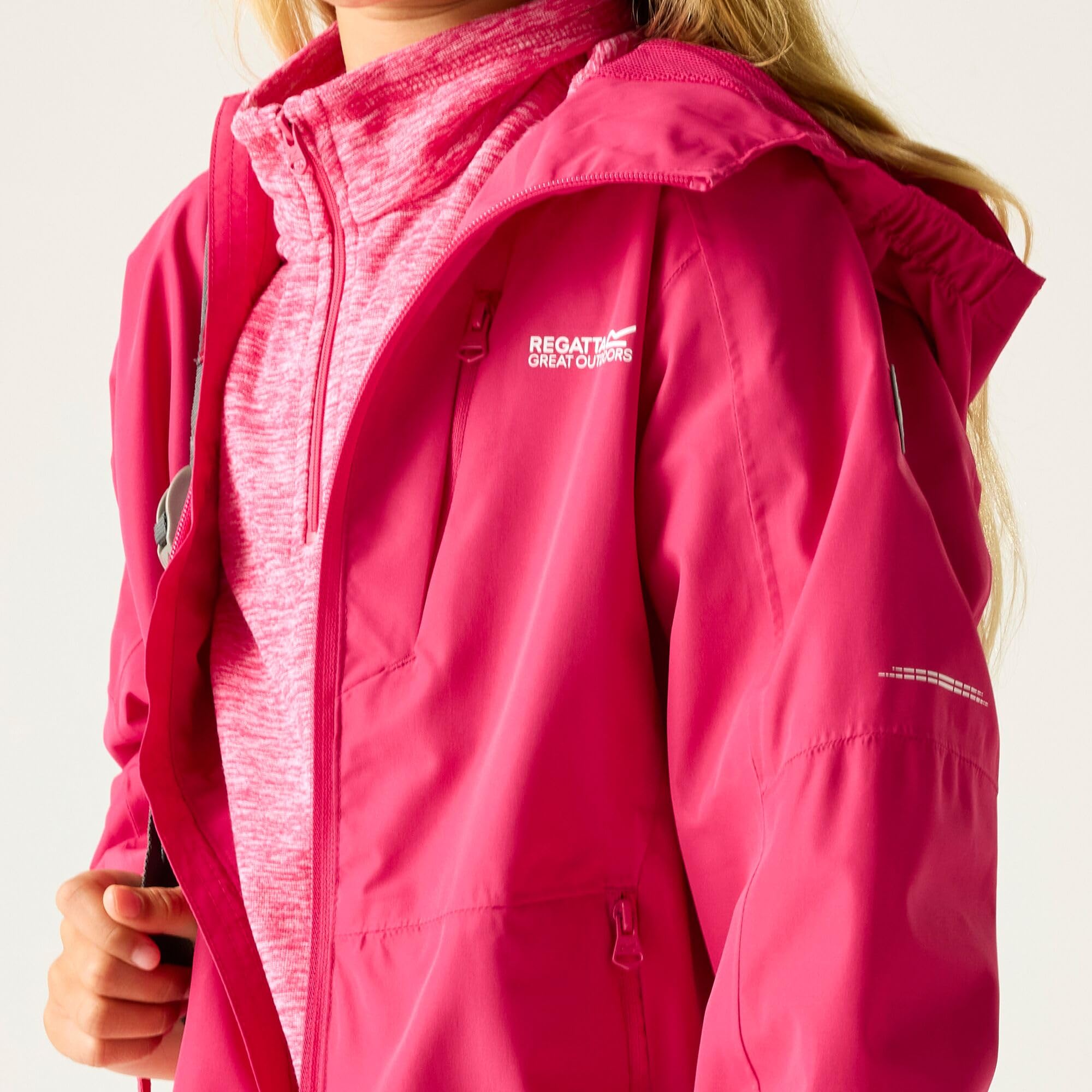Regatta Kids' Calderdale III Waterproof Jacket mit durchgehendem Reißverschluss