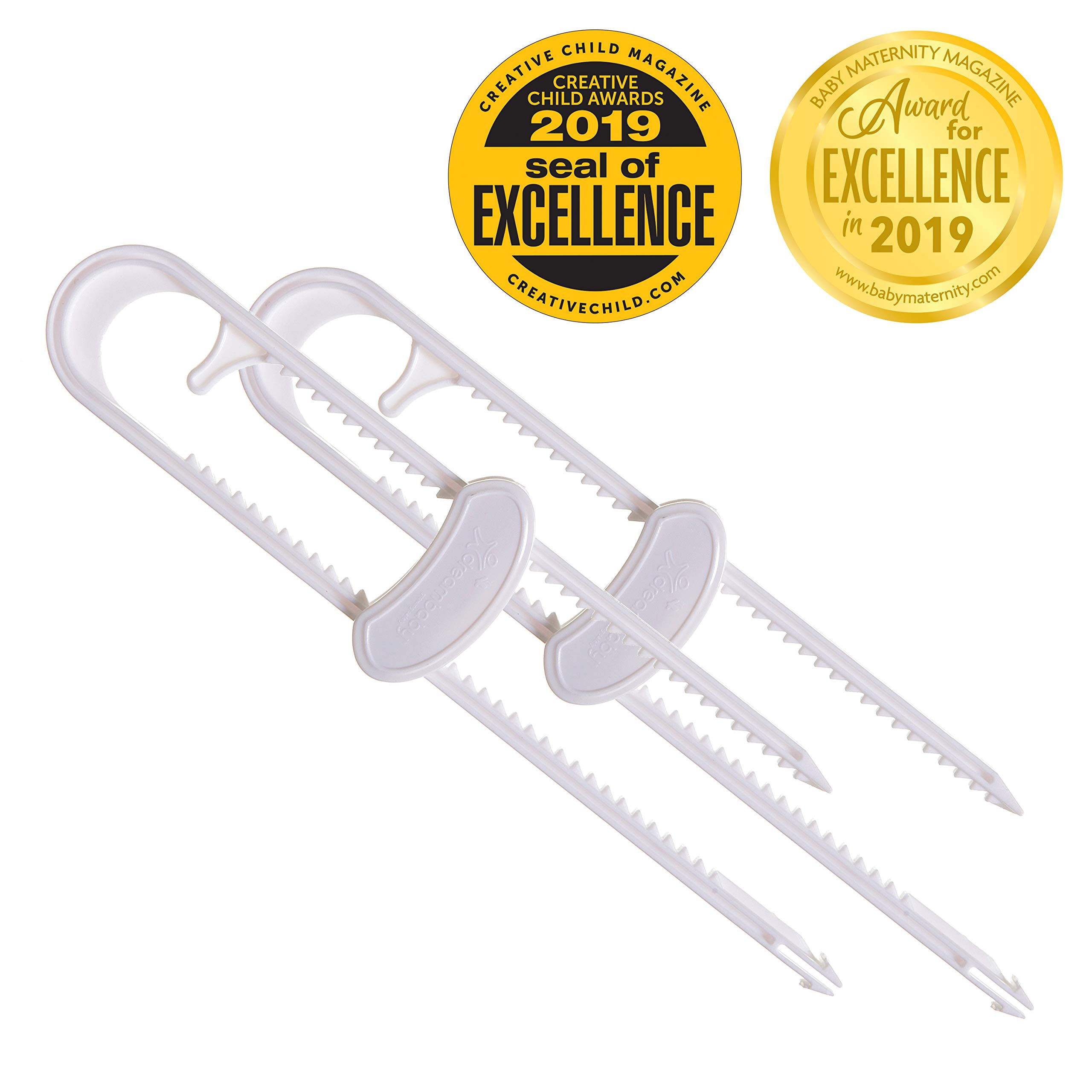 Dreambaby Sliding Locks with Catch 2 Pack-White by Dreambaby