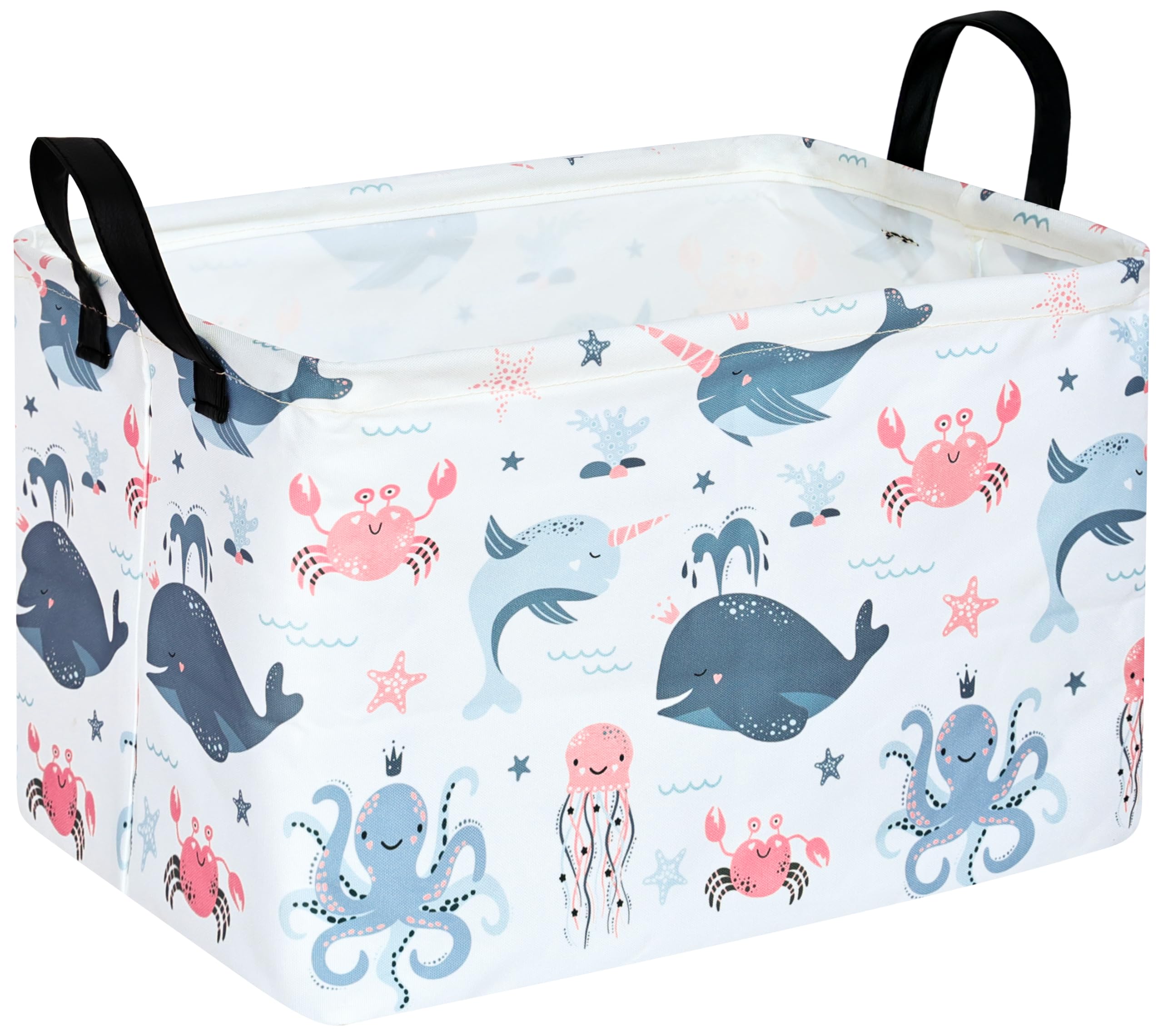 MAIZMZ Cute Storage Basket Gifts Basket Toys Organizer Waterproof Kids Hamper Nursery Bins Women Storage Cube for Home/Dorm/Kitchen/Pet/Office/Closet/Shelf/Room Decor