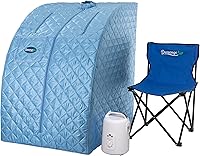 Vista 13 de Durasage - Sauna de vapor portátil para uso doméstico – Tienda de spa personal plegable para todo el cuerpo con generador de vapor de 800 W