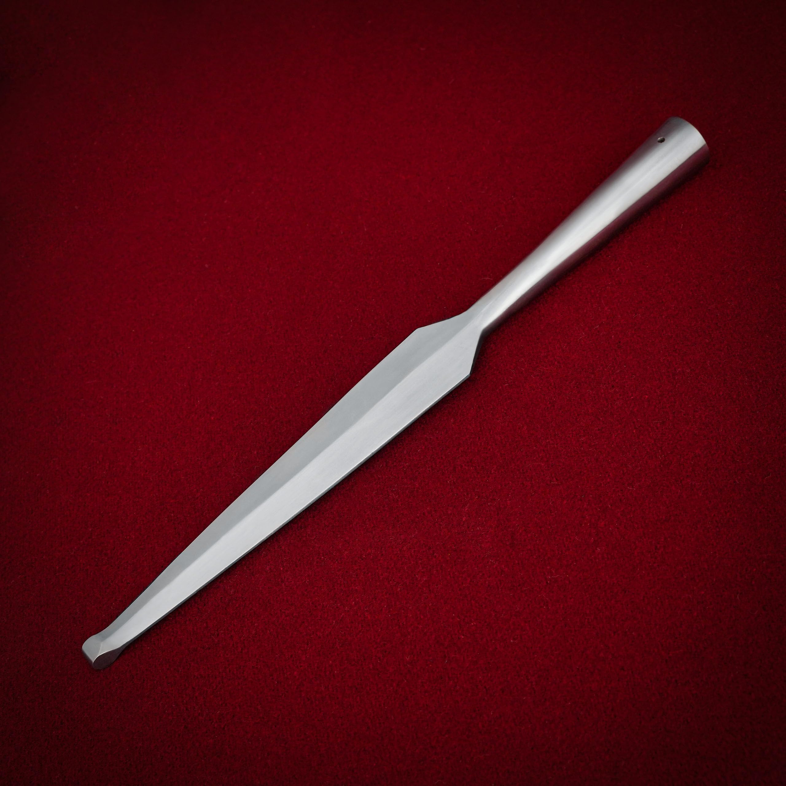 Mythrojan Testa di lancia medievale Blunt Rievocazione Battaglia SCA Viking punta di lancia 28 cm