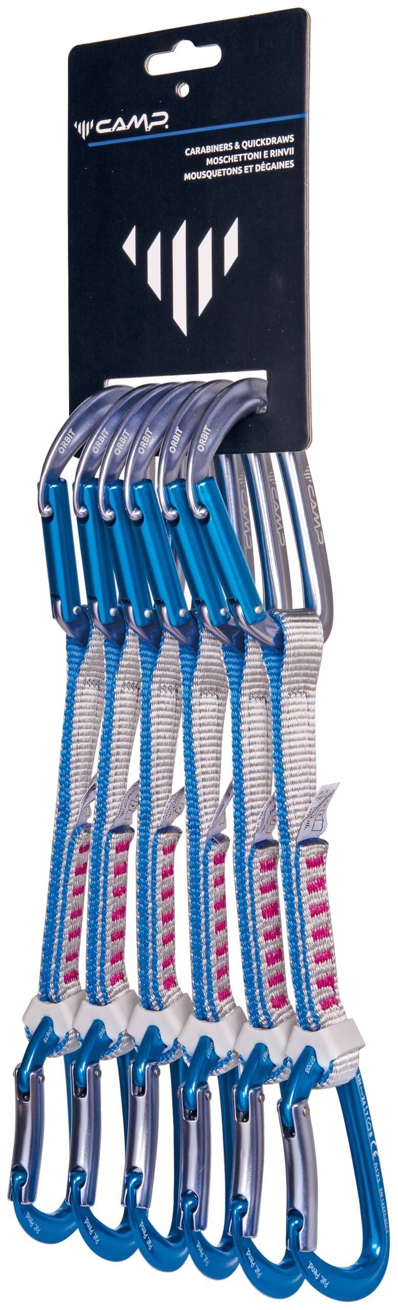 ORBIT EXPRESS KS 18 cm 6 opakowań - szary/niebieski/fuksja