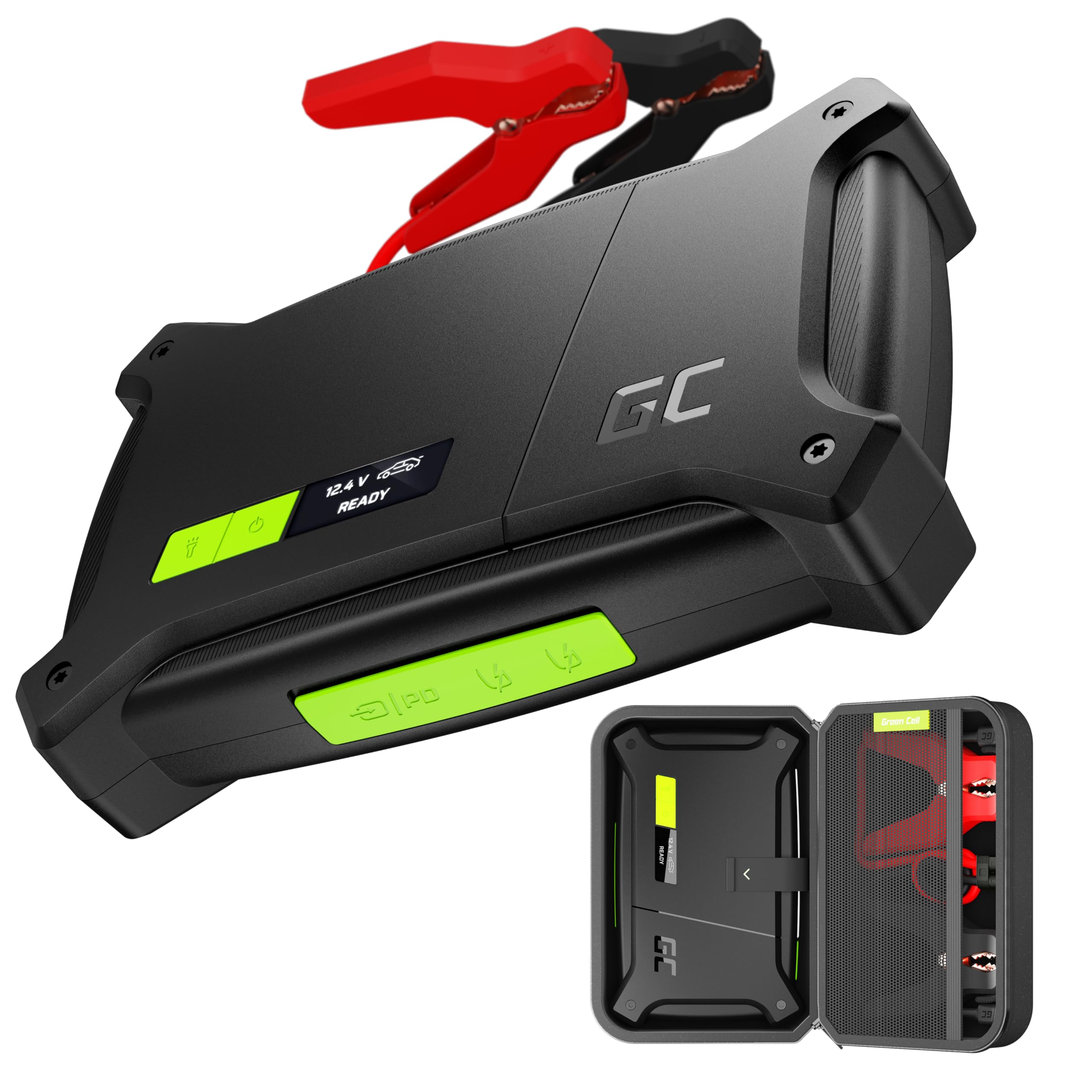 Green Cell Portable Jump Starter GC PowerBoost | 16000mAh 2000A