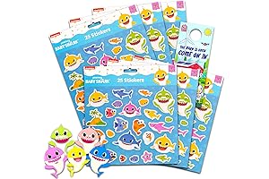 Baby Shark Stickers Party Favors - 150 Baby Shark Tattoos for Kids