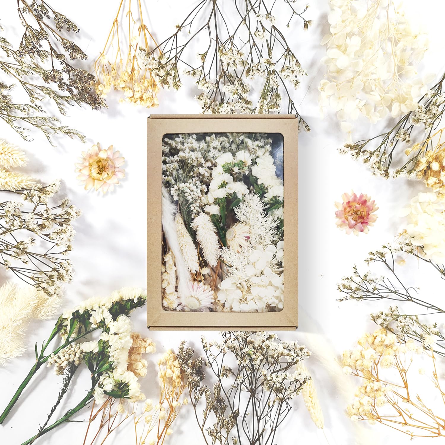 2 Fiori Secchi Naturali Per Decorazioni - Con Pinzette, Per Resina E Fai Da Te - Foto 2