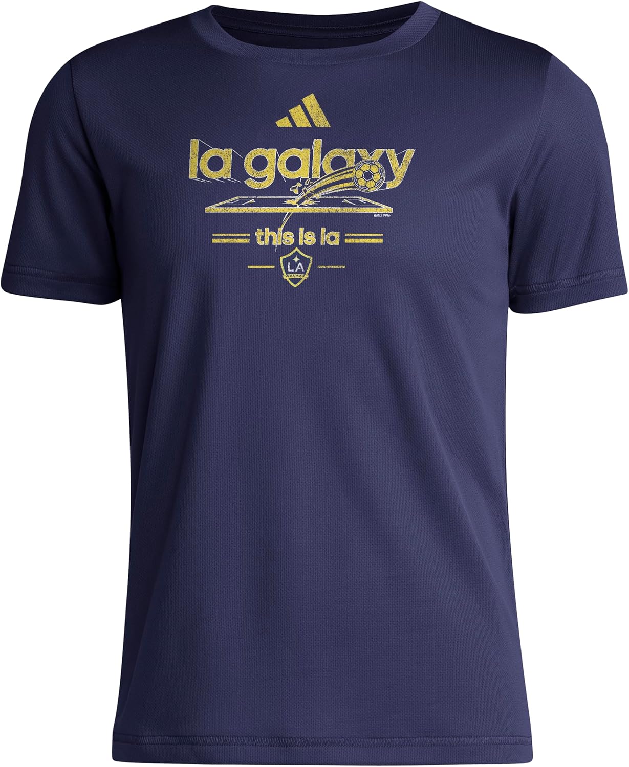 adidas Kids' Los Angeles Galaxy Vintage World Pre-Game Short Sleeve T-Shirt