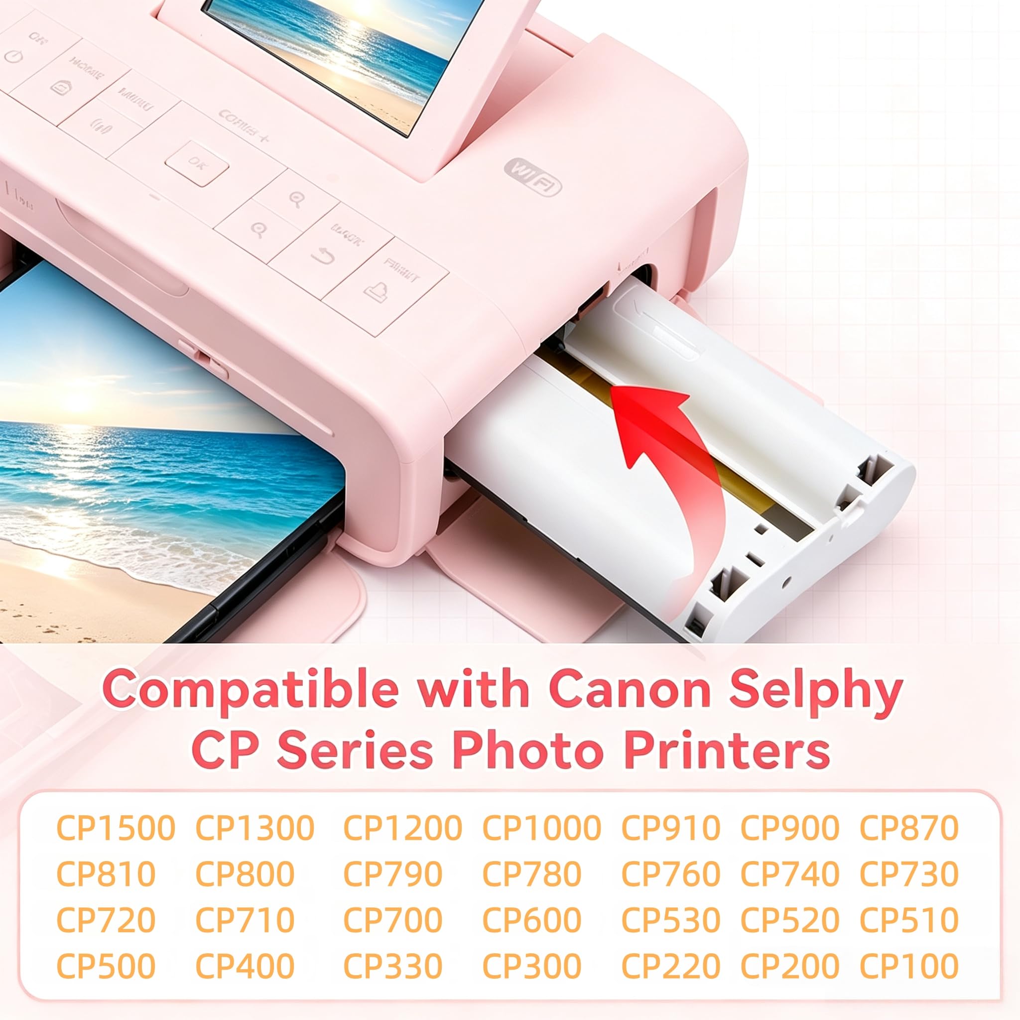 Amazon | Canon Selphy CP1500 インクと用紙 KP-108IN KP108 3色インク