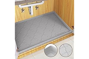 SIKADEER Large Under Sink Mat: The Waterproof Kitchen and Bathroom Cabinet Protector