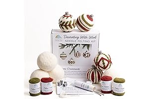 Felted Sky Christmas Ornaments Needle Felting Kit