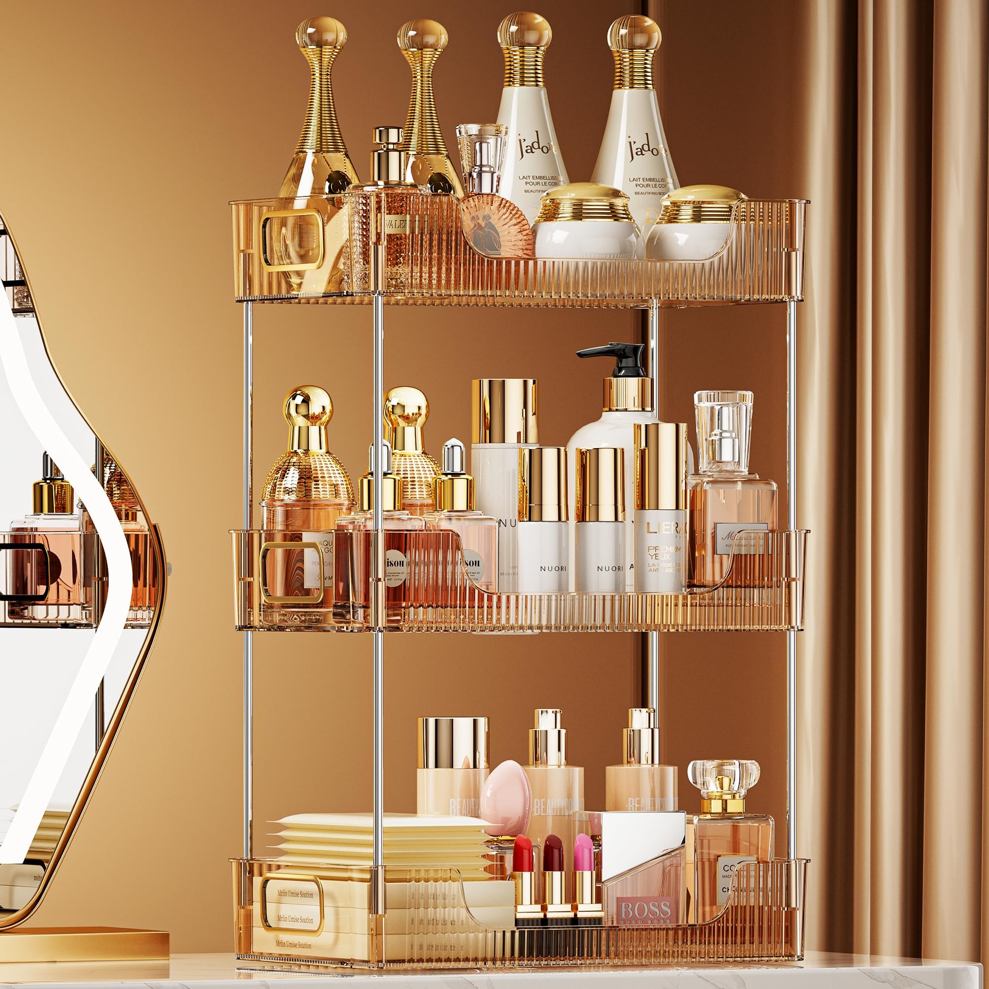 Amazon.com: KSDSOAM 3 Tiers Bathroom Countertop Organizer, Cosmetics ...