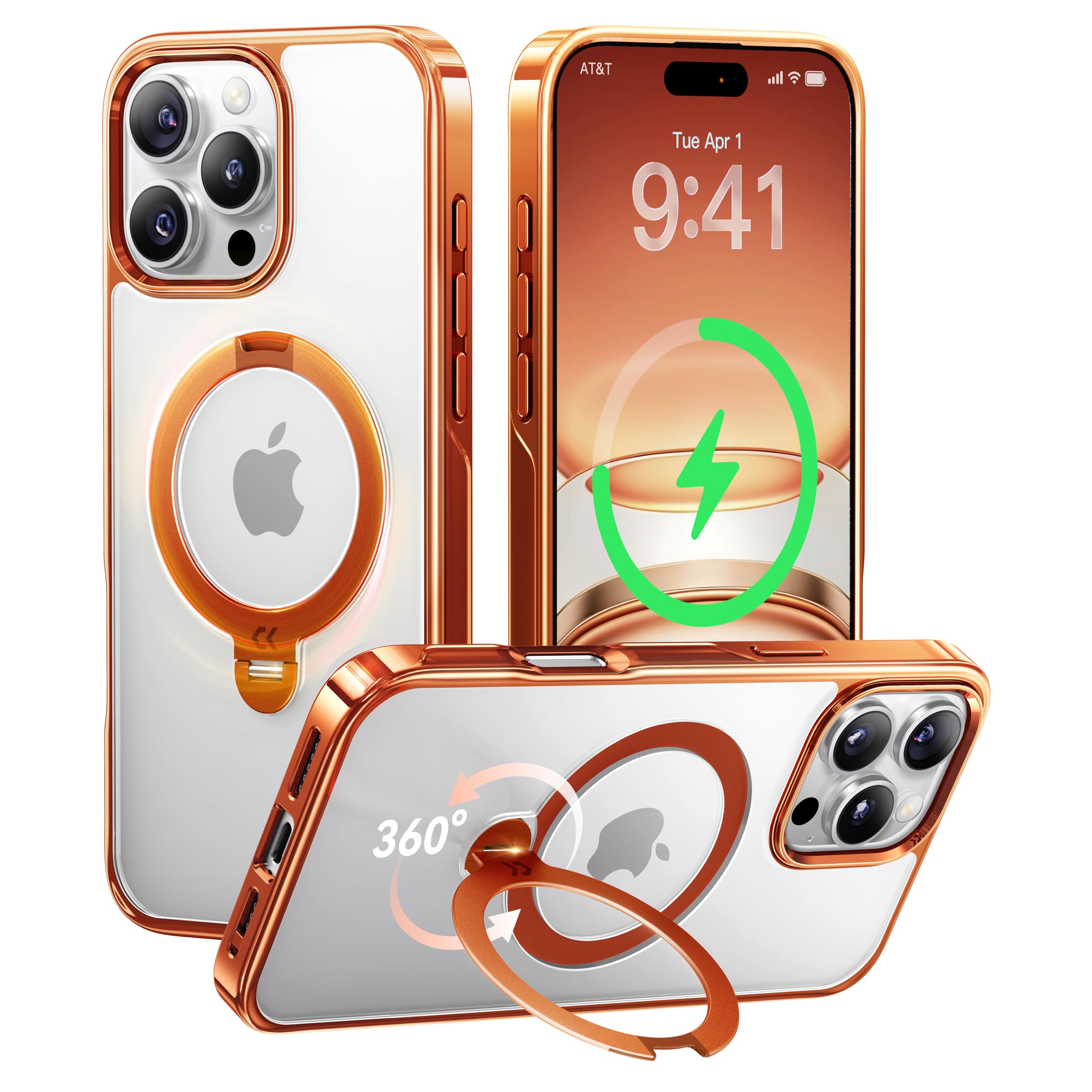 Amazon.co.jp: 【透き通る上質感・定点360°回転】CASEKOO iPhone 16