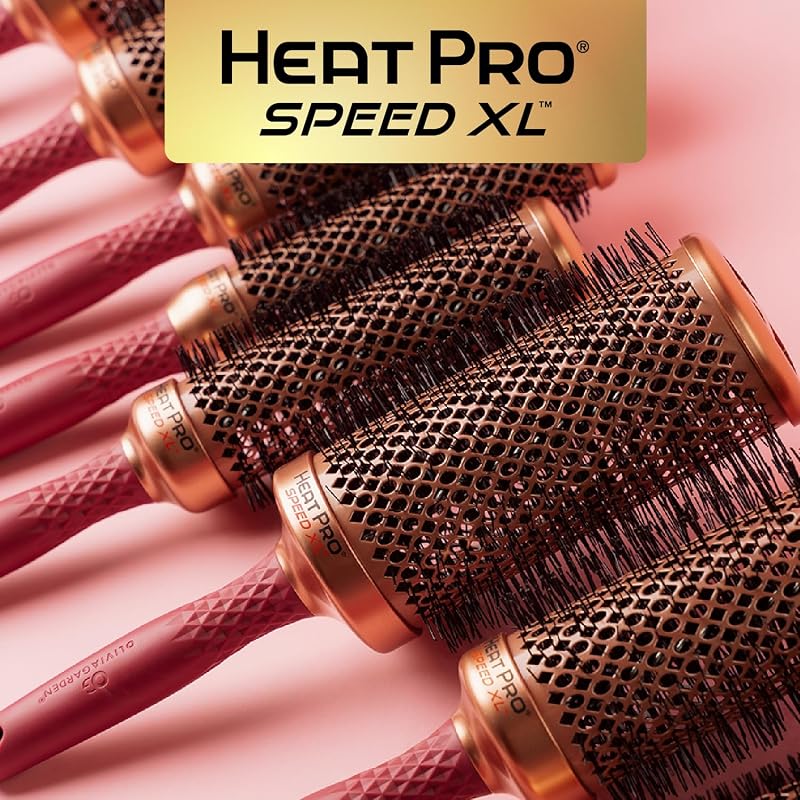 Olivia Garden HeatPro Speed XL - Extra-Long Thermal Round Hair Brush - Not Electrical - Professional Ceramic Blowout Brush for Normal to Thick Hair – 1 3/4” image 7