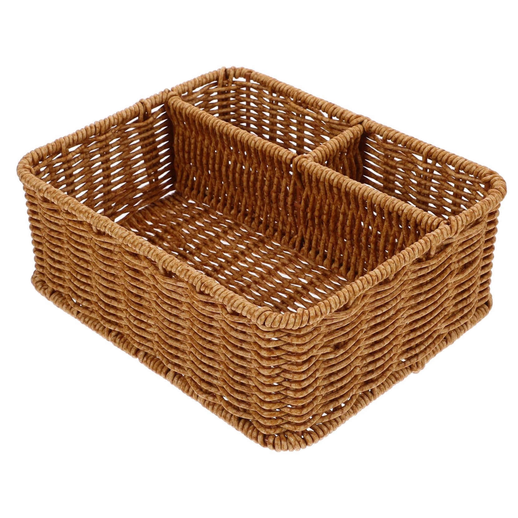 Cabilock Caja De 5 Piezas Caja De Papel Contenedor De Misceláneas Soporte Tejido para Pañuelos Faciales Cesta De Revistas Cubre Pañuelos Facial Rectangular Cesta De Mimbre Ratán De Plástico