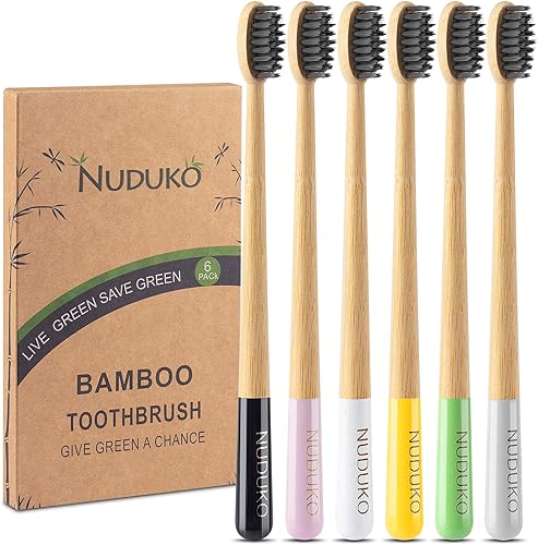 Cepillos de dientes de carbón de bambú biodegradables, cerdas suaves, ecológicos, sostenibles, sin BPA, orgánicos, compostables, cepillos de dientes