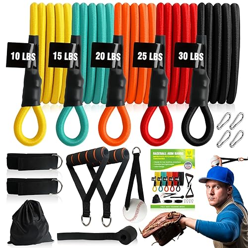 Baseball Arm Bands Training Kit - CEYOME (5pcs-5 Resistant Level)