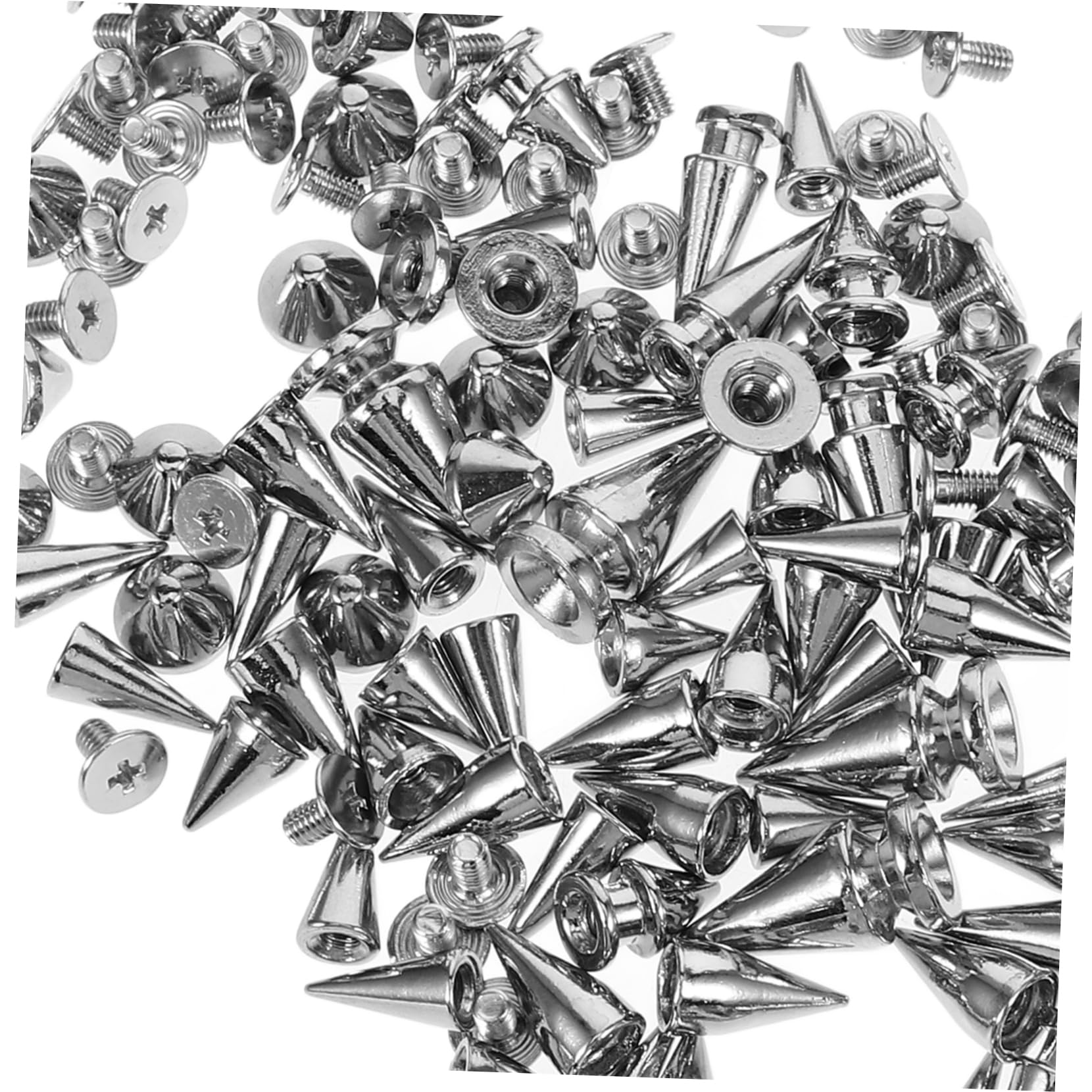 HOMSFOU 5 Sets Punk Nagel Set Gothic Zubehör Nieten Für Kleidung Mit Spikes Versehene Kleidungsnieten Dekorative Nieten Schuhdekorations Charms Punk Nieten Spikes Nieten Für