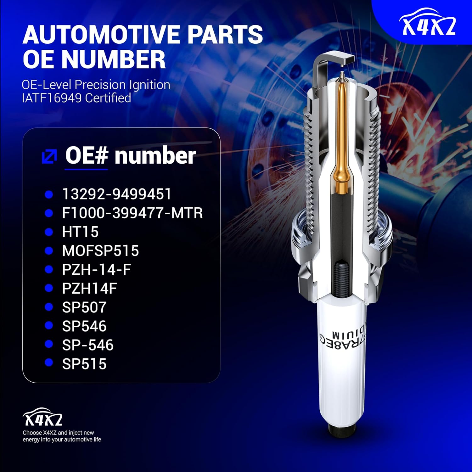 8PCS SP546 Iridium Spark Plugs Compatible with 2005-2010 Ford Expedition/F-250/F-350, 04-08 F-150, 05-10 F-450/F-550, 06-08 F53, for 2005-2008 Lincoln Navigator/Mark LT Replace# PZH14F SP507 SP515