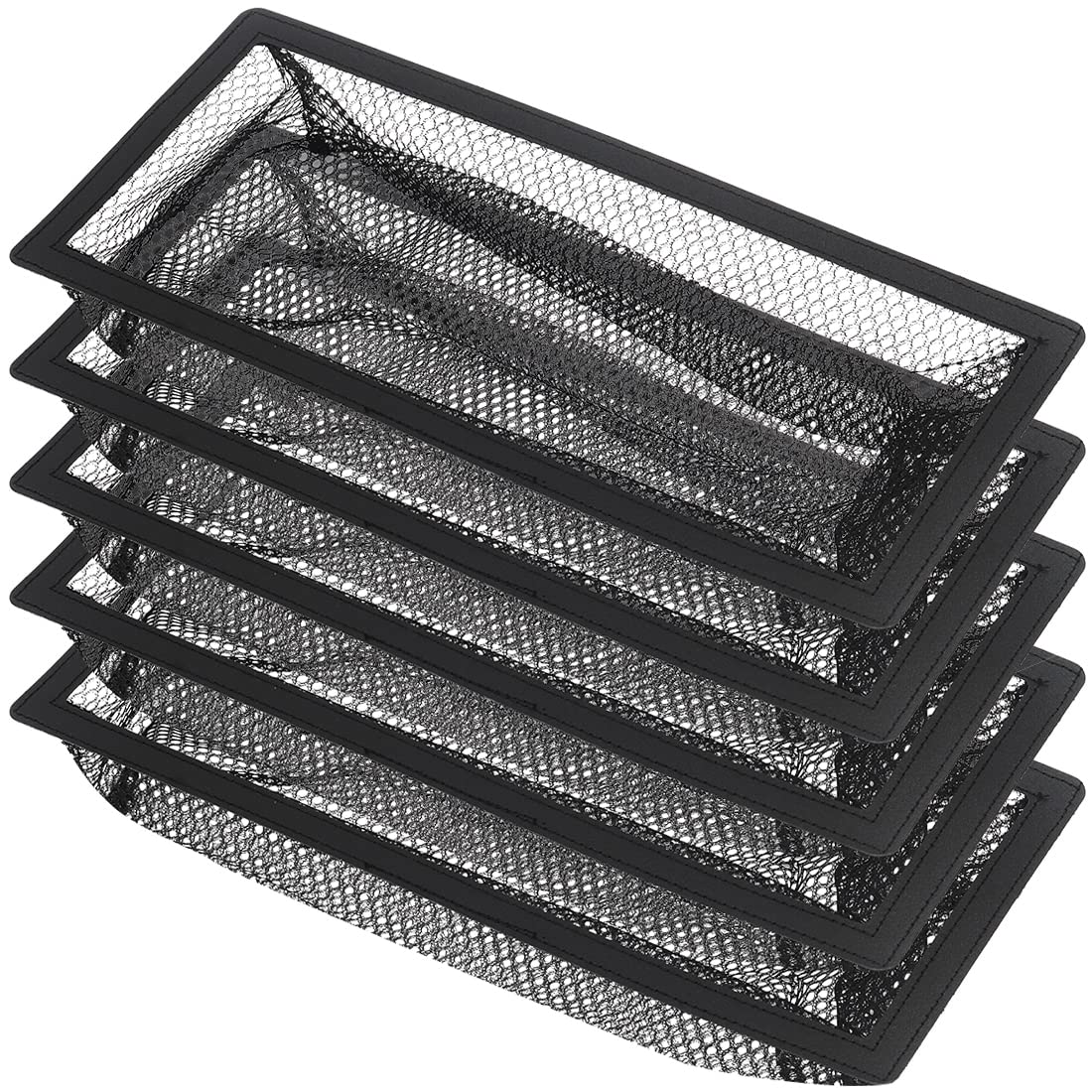 Photo 1 of Floor Register Cover Trap,Floor Air Vent Cover Screen for Home Air Vent Filters 5-Pack Floor Vent Mesh Filters Net Trap… (4 x 12 Inch)