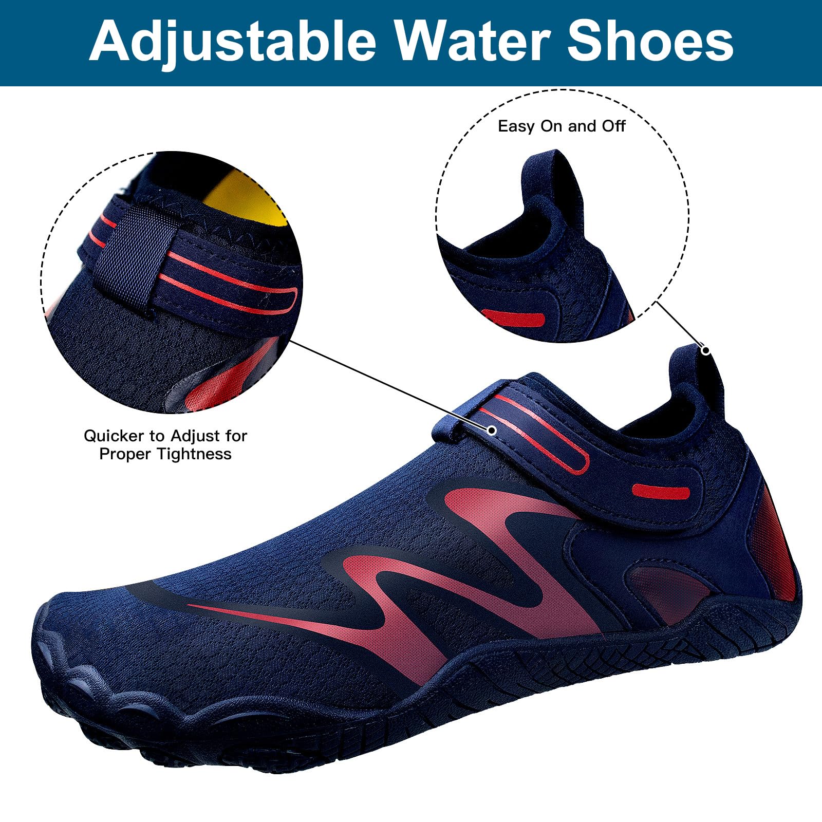 Zapatos Acuáticos para Mujeres, Zapatos de Surf de Playa Descalzos, Calcetines de Yoga de Secado Rápido