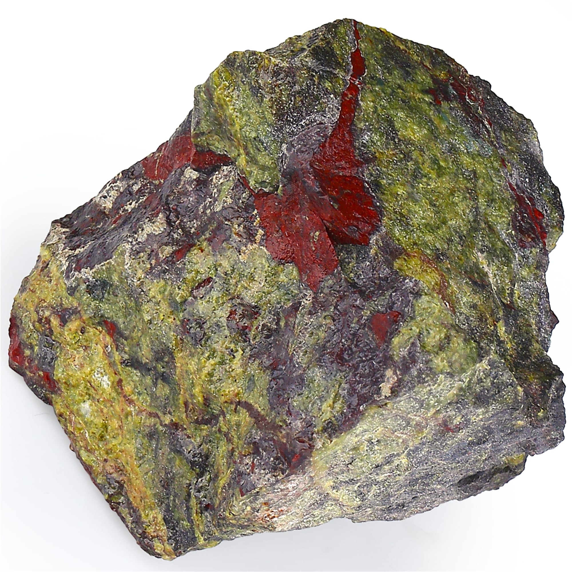 YATOJUZI Dragon Blood Stone 1.8-2.2" Natural Raw Stones and Healing Crystals Large Stone Rough Crystal Rocks for Tumbling Cabbing Polishing Fountain Rocks Decoration 1PCS