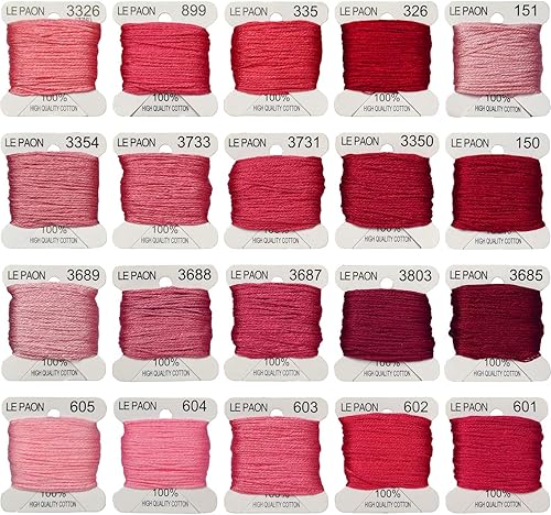 Vista 15 de Bobinas de hilo para bordar, hilos de punto de cruz, pulseras de la amistad, hilo dental para manualidades, 20 bobinas por paquete, hilo de bordar