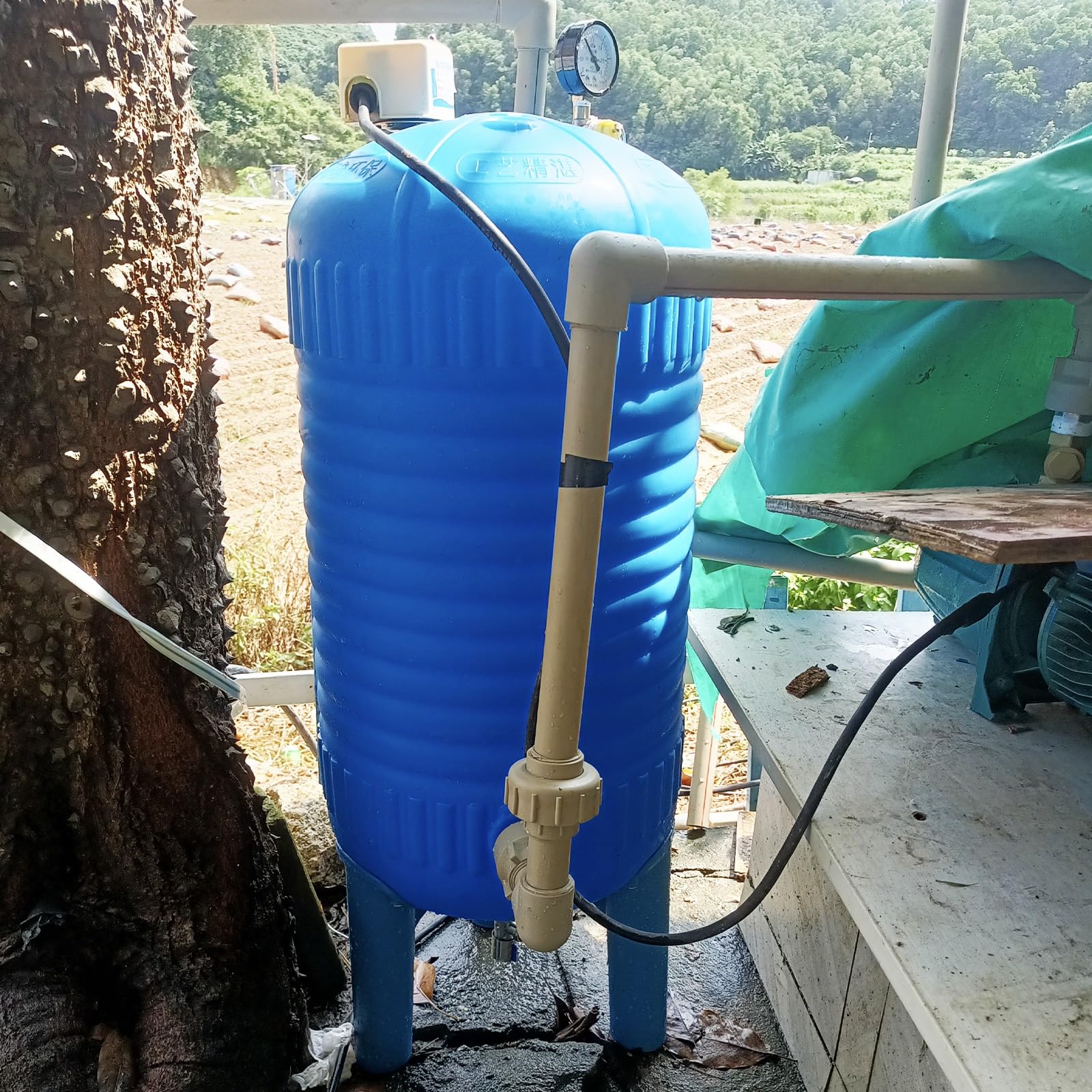 Tanque de PresióN de Pozo Tanques De Presión De Agua para Riego De Pozos, Tanque De Expansión para Bombas De Pozos De Agua para Riego Tierras Agrícolas Domésticas.(60L/16Gal)