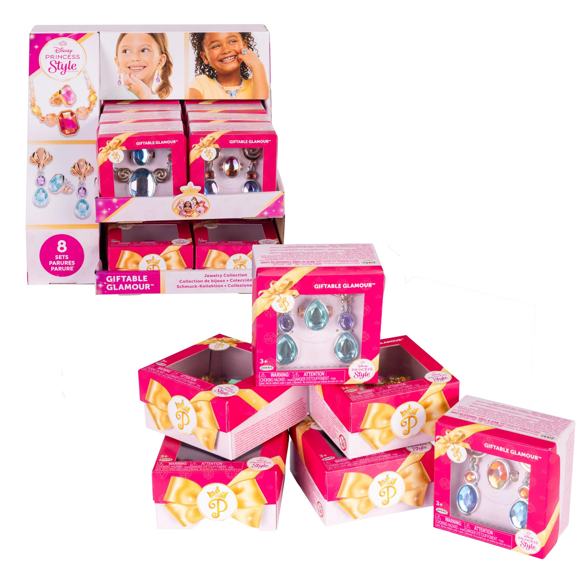 Disney Princess Style Collection Giftable Glamour Mini Jewelry Boxes