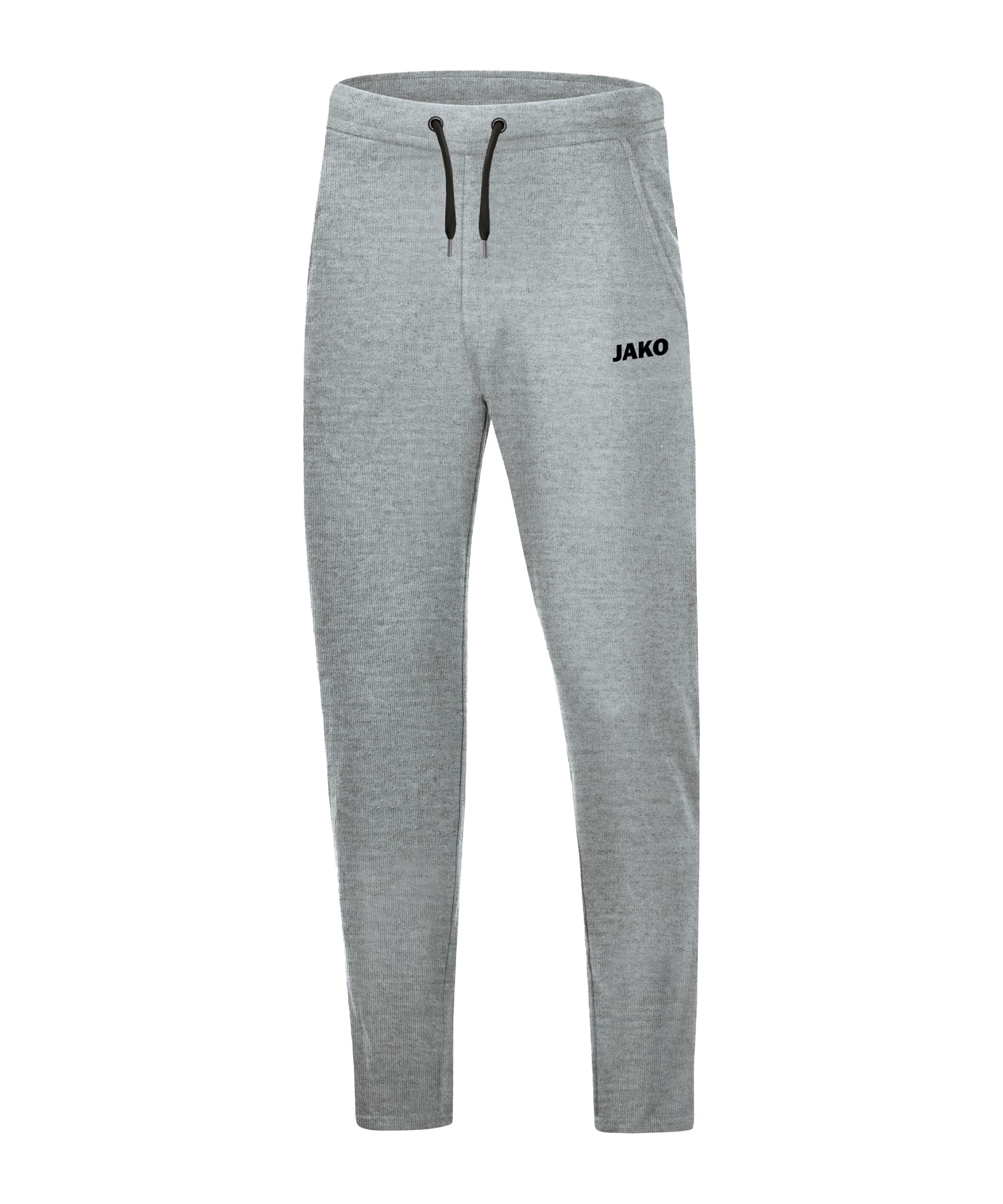 JAKO Men's Base Jogging Bottoms, Light Grey Marl, L
