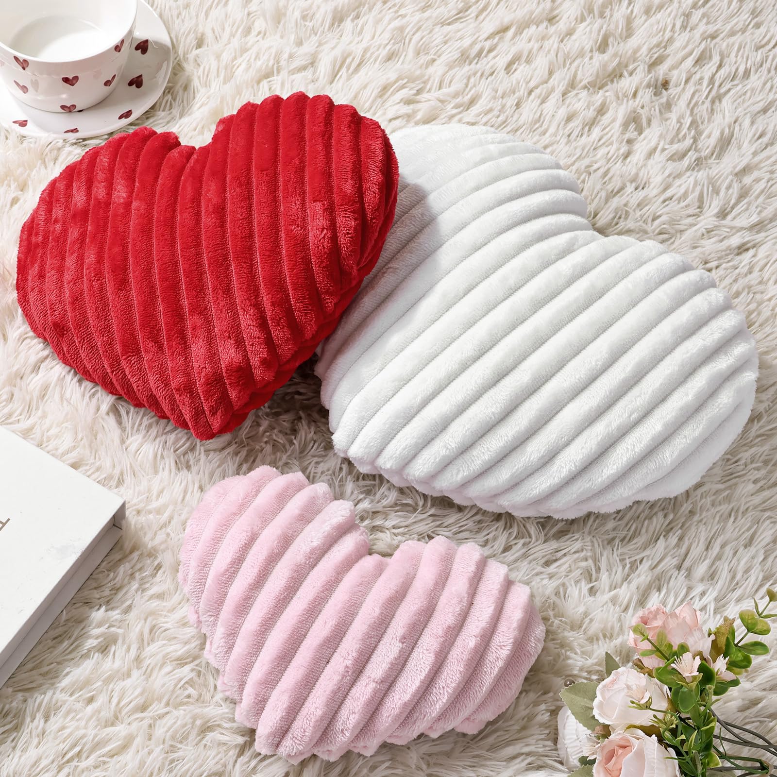 Amazon.com: Bunny Chorus Valentines Day Decor, 3Pcs Plush Faux Fur