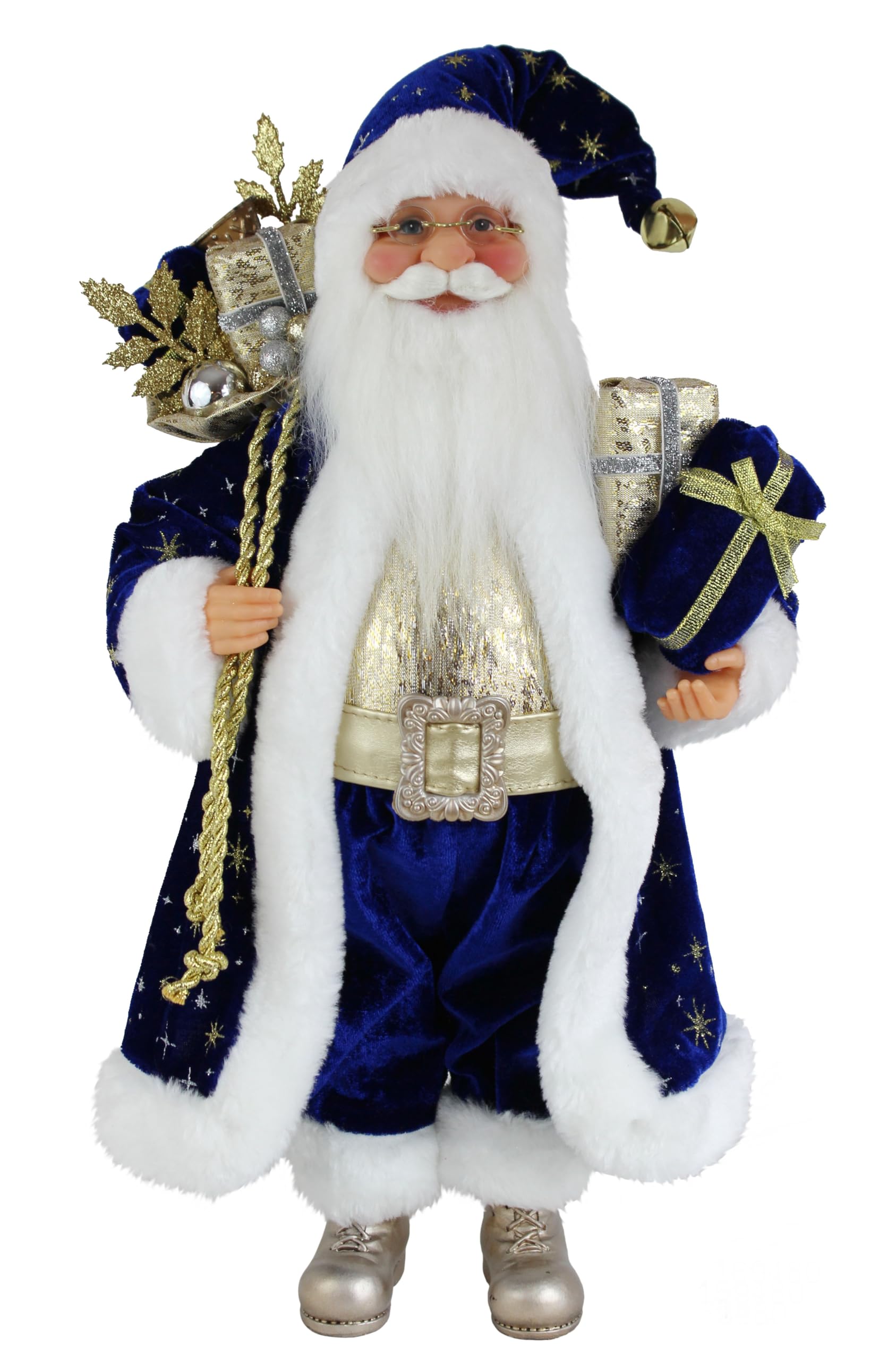 Collezione Windy Hill 16 pollici in piedi Acquamarina Babbo Natale