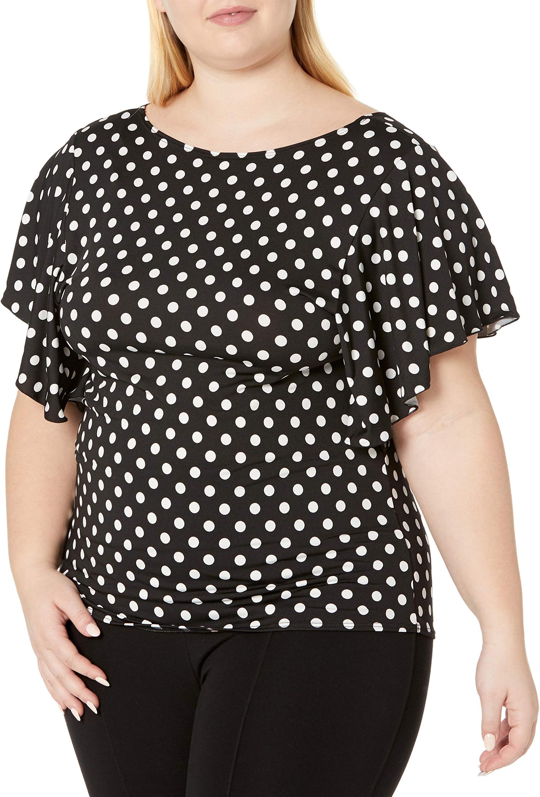 Women's Plus Size Angel Sleeve Top