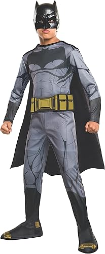 Disfraz de Batman v Superman Dawn of Justice Batman Tween Value Costume, mediano