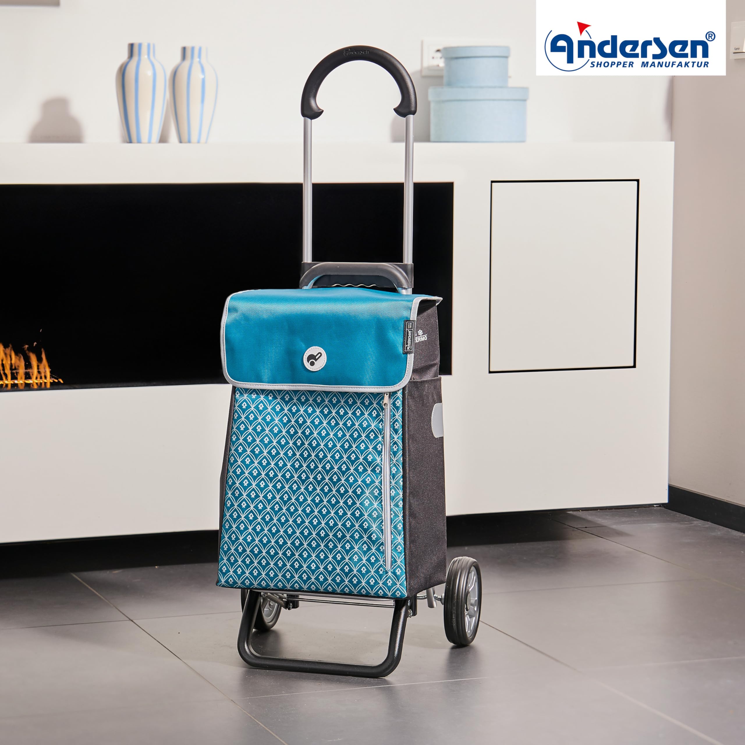 ANDERSEN Einkaufstrolley - Scala Shopper Plus Teda Petrol