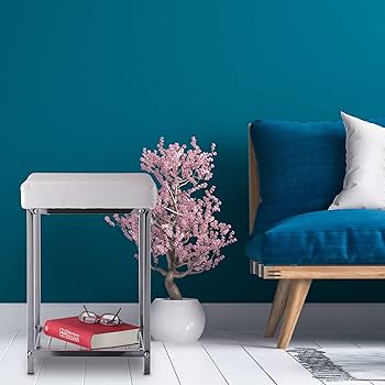 Relaxdays Storage Unit, 4 Shelves, Bathroom, Kitchen, Bedroom, Free